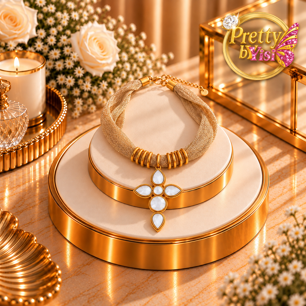 Faith of Light and Golden Heart Necklace
